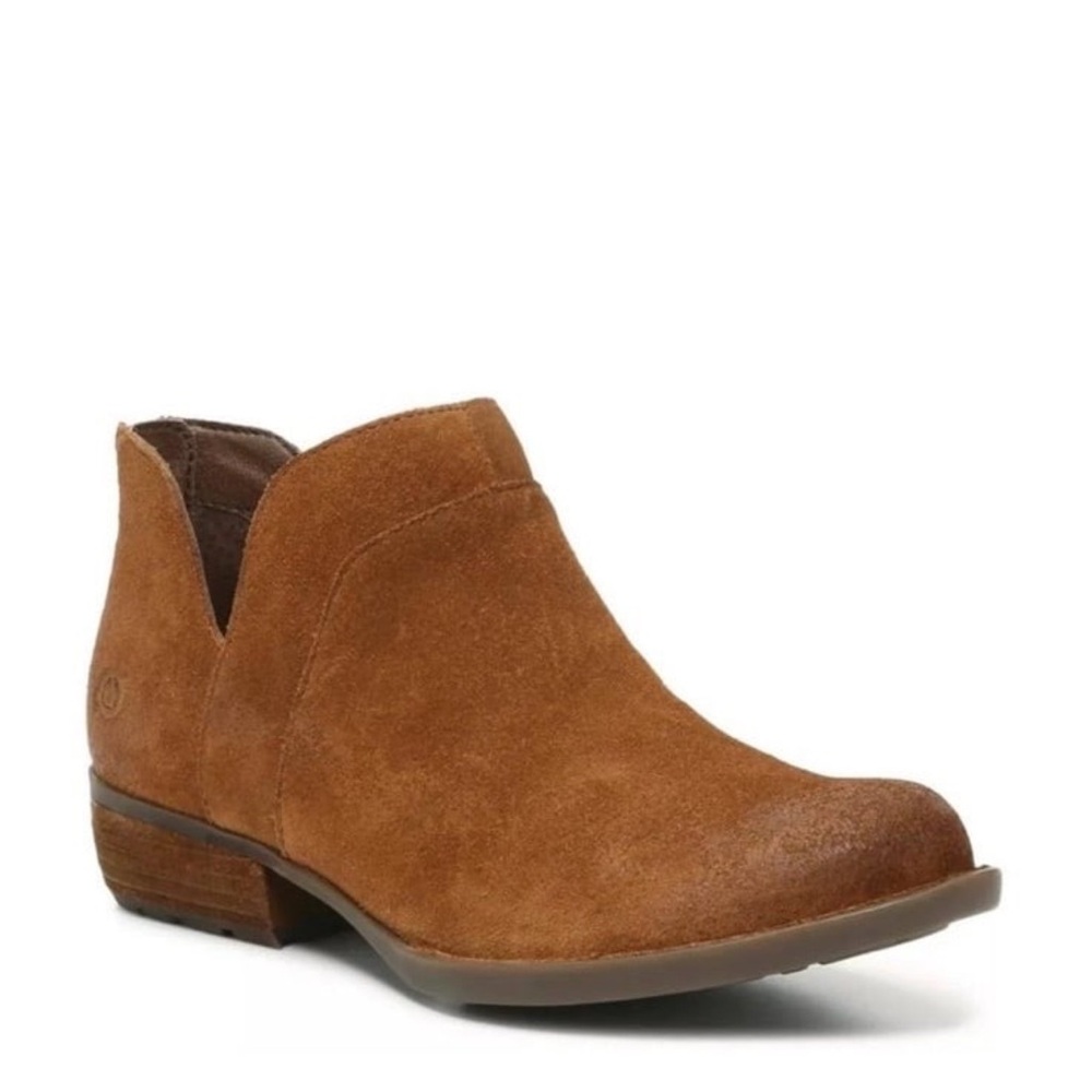 Born Chestnut Suede Ankle Booties